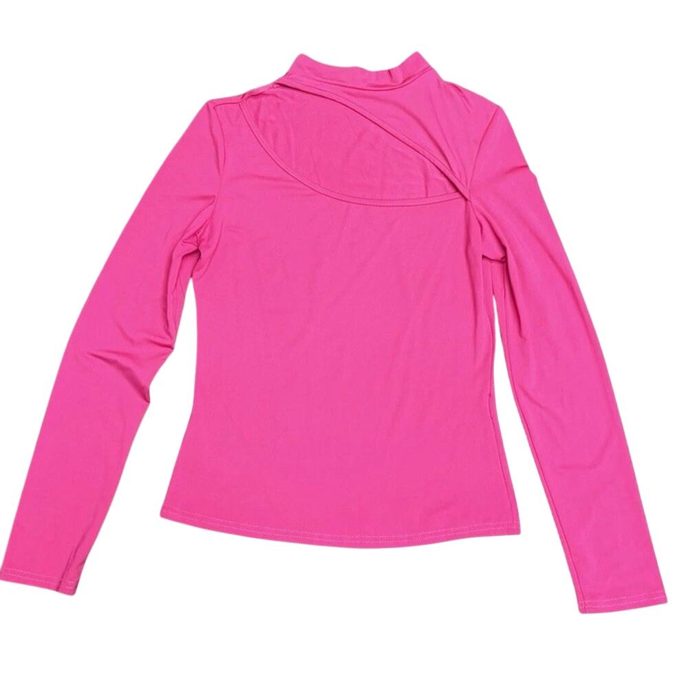 Pink Long Sleeve SHEIN Fitted Size M With Neck Cut Out